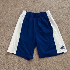 Adidas Navy and White Sports Shorts men’s size small